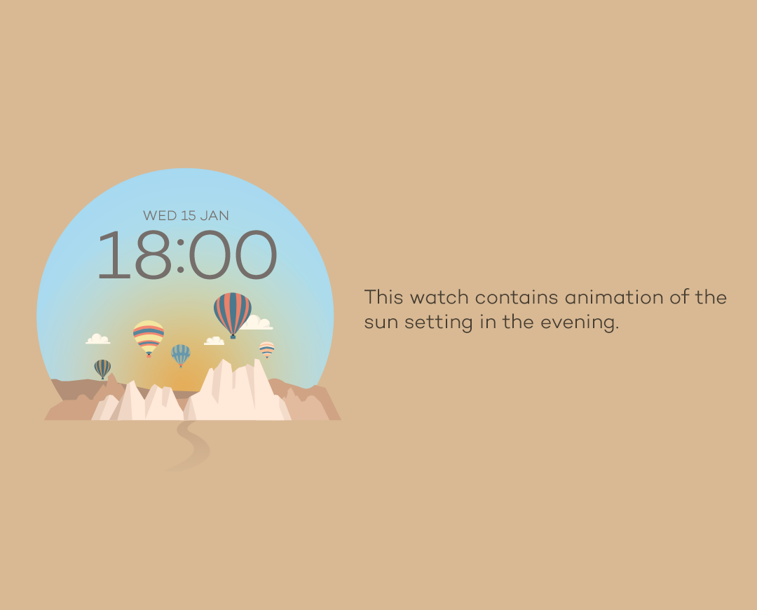    Cappadocia watchface by Sol- screenshot  
