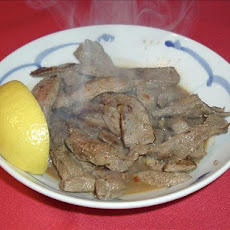Egyptian Fried Beef Liver (Kibda Skandrani)