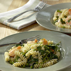 Lemon Fusilli with Shrimp