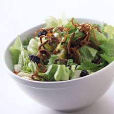 Escarole Salad with Fried Shallots and Prunes