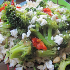 Quick-Braised Broccoli With Sun-Dried Tomatoes and Goat Cheese