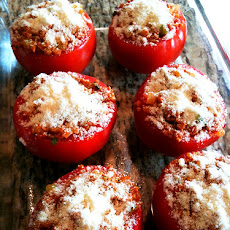 Easy Greek Stuffed Tomatoes