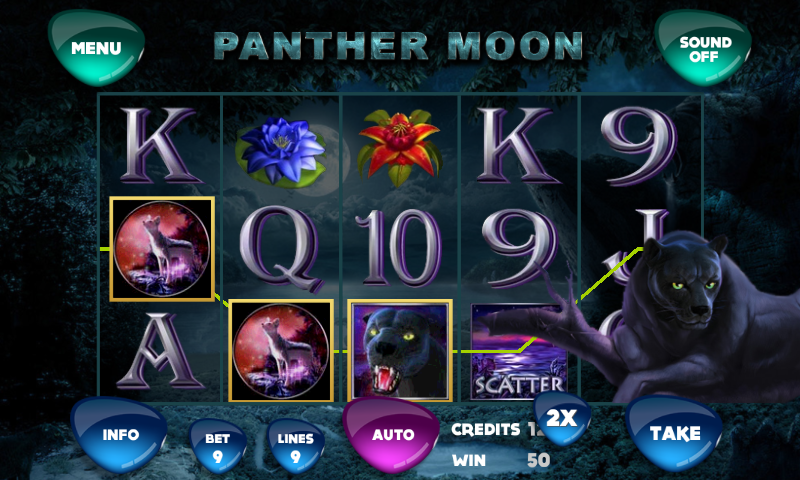 Android application Panther Moon Slot screenshort