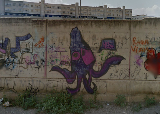 Purple Squid Murales