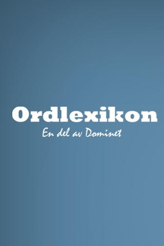 Ordlexikon