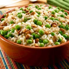 Rice Pilaf With Peas & Pine Nuts