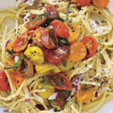 Cacio e Pepe with Warm Tomato Salad