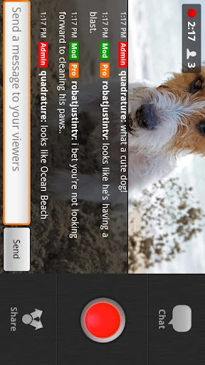 justin-tv-broadcaster for android screenshot