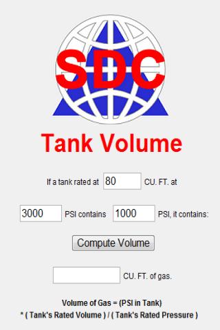 Scuba Tank Volume