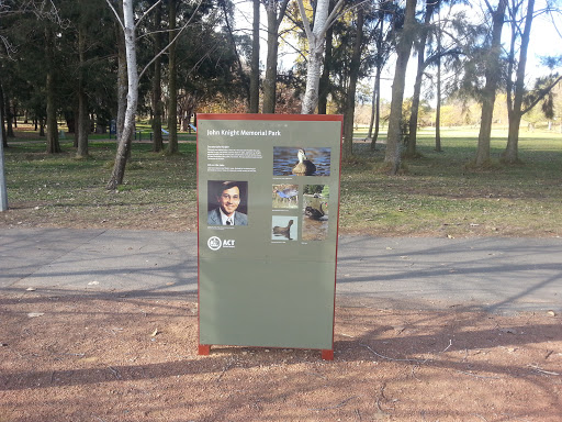 John Knight Memorial Park Sign