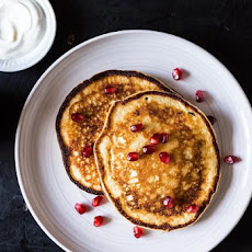 Yogurt Pancakes with Pomegranate