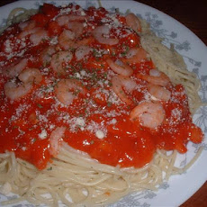 Tangy Shrimp Spaghetti