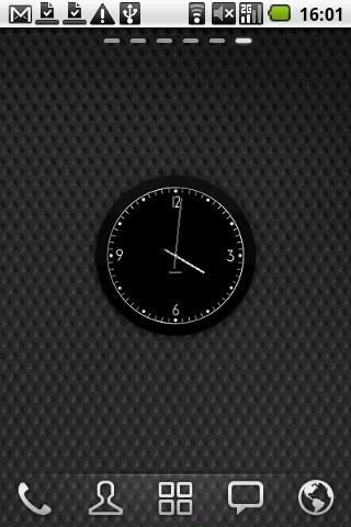 Fabian's Black clock widget