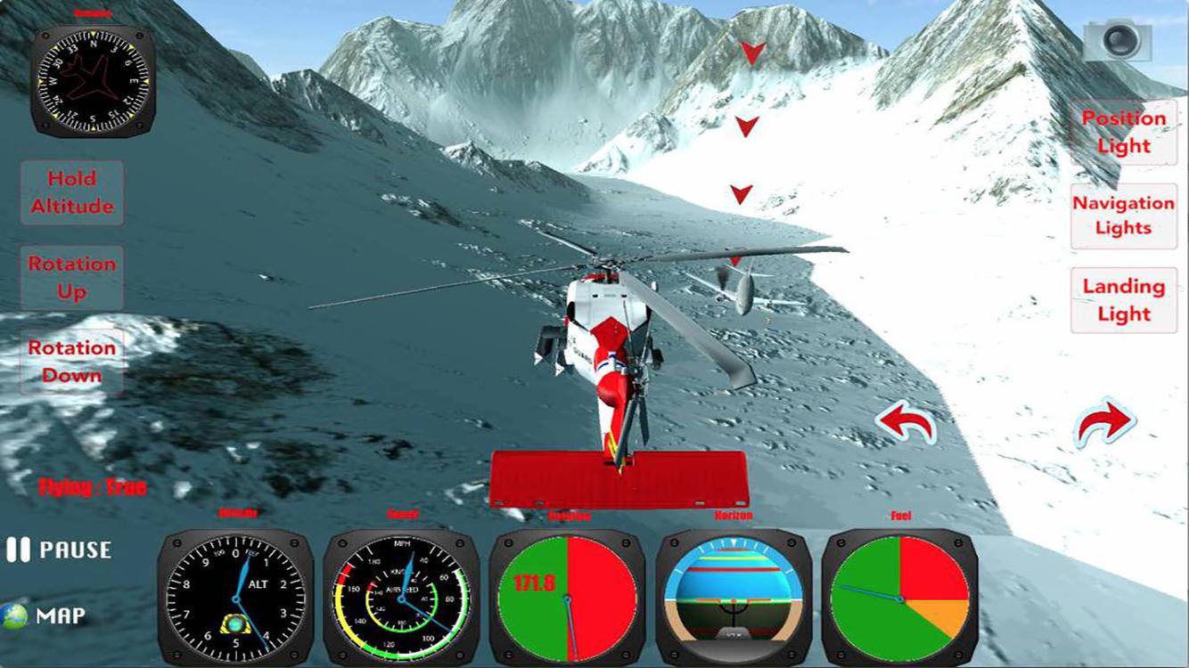    X Helicopter Flight 3D- screenshot  