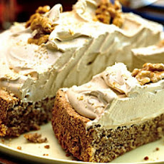 Walnut Torte with Coffee Whipped Cream