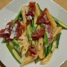 Penne with Asparagus, Proscuitto and Lemon