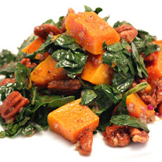Kale Salad with Roasted Butternut Squash and Spiced Pecans