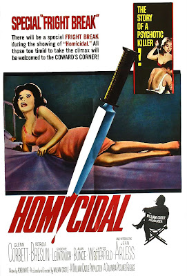 Homicidal (1961, USA) movie poster