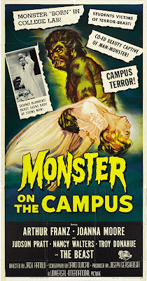 Monster on the Campus (1958, USA) movie poster