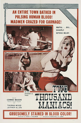 Two Thousand Maniacs! (aka 2,000 Maniacs) (1964, USA) movie poster