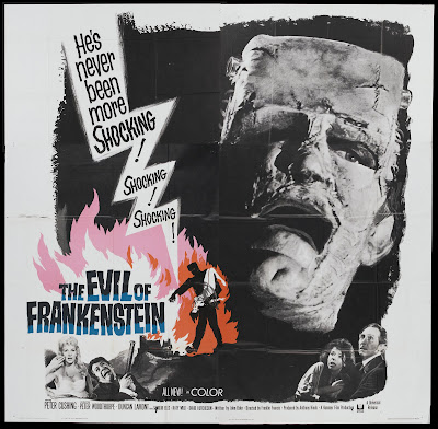 The Evil of Frankenstein (1964, UK) movie poster