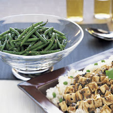 Stir-Fried Tofu and Shiitake Mushrooms in Spicy Black Bean Sauce