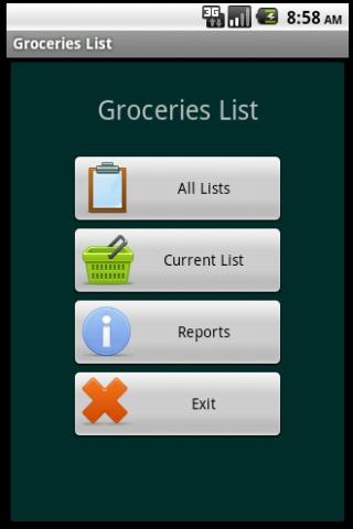 Groceries List