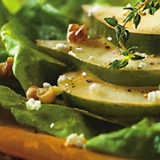 Green Apple Salad with Toasted Almonds, Shaved Cheese and Apple Cider Vinaigrette