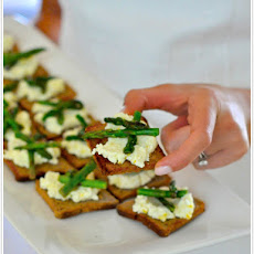 Asparagus + Fresh Ricotta Crostini