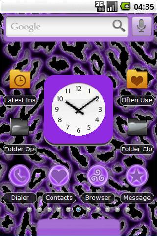 Neon Purple Leopard Theme