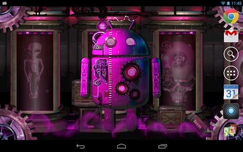   Steampunk Droid Fear Lab LWP- screenshot thumbnail   