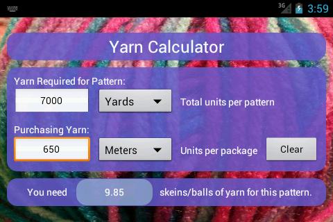 Yarn Calculator