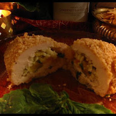 Cashew Crusted Chicken With Apricot & Orzo Stuffing