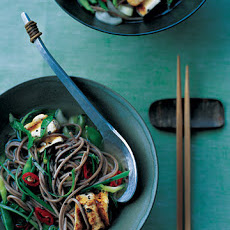 Soba and Tofu in Ginger Broth