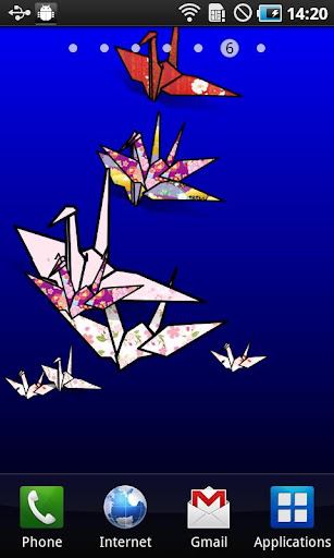 Origami Tsuru LiveWallpaper