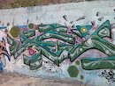 Graffiti Líneas Verdes
