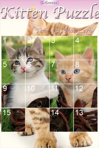 Kitten Slider Puzzle