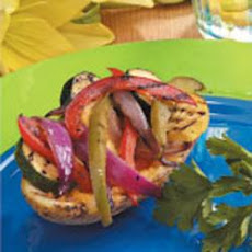 Grilled Vegetable Potato Skins