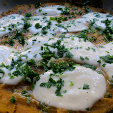 Refried Butternut Squash with Mozzarella and Gremolata