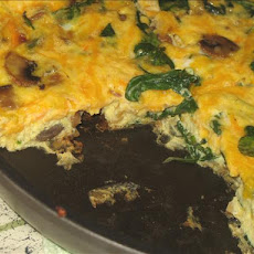 Veggie Frittata With Spinach and Mushrooms