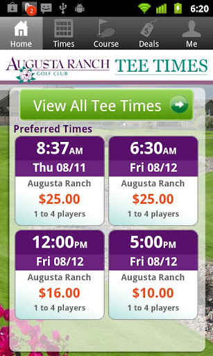 Augusta Ranch Tee Times