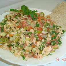Low Fat Salmon Salad (Kosher- Pareve)