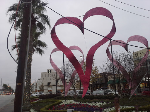 Highland Village Heart Sculptures