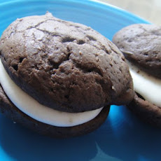 Chocolate Whoopie Pies with Banana Buttercream
