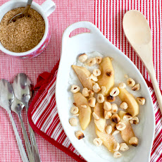 Creamy White Polenta with Buttered Apples and Hazelnuts