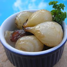 Glazed Pearl Onions with Raisins and Almonds