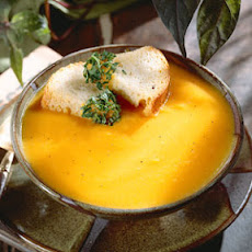 Carrot-And-Butternut Squash Soup With Parsleyed Croutons