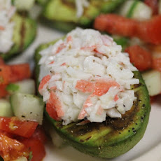 Seafood Salad Stuffed Avocado