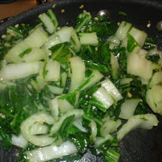 Wilted Garlic Bok Choy