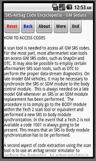 【免費交通運輸App】SRS-Airbag Code Encyclopedia-APP點子